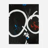 Double 2 by Emerson Woelffer, 1996, oil and acrylic on canvas, sold Oct 2025