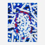 Untitled by Emerson Woelffer, 1996, oil and acrylic on canvas, sold Oct 2025
