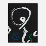 Untitled by Emerson Woelffer, 1992-97, oil and acrylic on canvas, sold Oct 2025