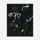Untitled by Emerson Woelffer, 1985, oil and acrylic on canvas, sold Oct 2025