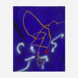 Untitled by Emerson Woelffer, 1989, oil and acrylic on canvas, sold Oct 2025