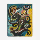 Emerson Woelffer, Untitled, 1948, oil on Masonite (double-sided)