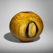 Matt Moulthrop, Yellow Wood Globe, 2010, yellow wood