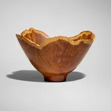 Bowl by Bob Stocksdale, 1980, mesquite, sold Apr 2026