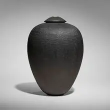 John Jordan, Black Jar, 1992, ebonized wood