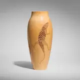 Frank Sudol, Vase with lizards, 1998, birch