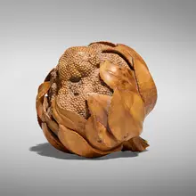 Cauliflower 2 by Michelle Holzapfel, 1982, maple burl, sold Apr 2026