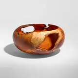 Anthony Bryant, Vessel, 2023, green-turned yew