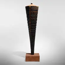 Jack Slentz, Untitled from the Individuals series, c. 1995, ash, steel