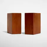 Bob Stocksdale, Bookends, pair, teak, felt