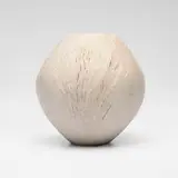 Vessel by Jim Partridge and Liz Walmsley, c. 2020, oak, sold Apr 2026