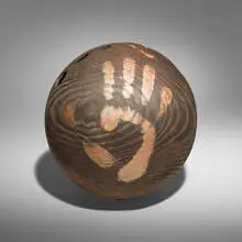 David Ellsworth, El from the Solstice series, 1991, carved and painted wood