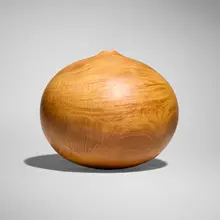 Untitled (Vessel) by David Ellsworth, 2003, figured ash, sold Apr 2026