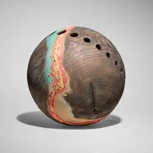 David Ellsworth, Qotoh from the Solstice Series, 1991, carved and painted wood
