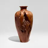 Michelle and David Holzapfel, Cherry Burl Floor Vase, 1985, cherry burl