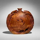 Michelle Holzapfel, Cherry Burl Laurel Wreath, 1991, cherry burl