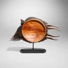 Ron Layport, Morning Bird, 2001, cherry, dye