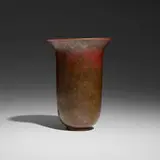 Claude Linossier, Dinanderie vase, c. 1930, hammered copper, silver