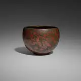 Claude Linossier, Dinanderie bowl, c. 1930, hammered copper, silver