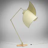 Carlo Mollino, Suora floor lamp, 1947 / 1994, parchment, lacquered brass, marble