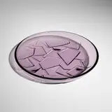 Pierre Chareau, Plate, c. 1930, molded glass