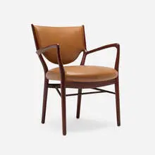 Finn Juhl, Armchair, model NV-46, 1946, teak, leather upholstery
