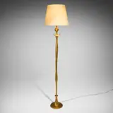 Alberto Giacometti, Tete de Femme floor lamp, 1985, gilt bronze, parchment shade