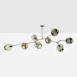 Lindsey Adelman, Branching Bubble chandelier, model BB.08.03, 2012, brass, glass