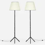 Jacques Adnet, Floor lamps, pair
