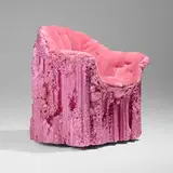Chris Schanck, Stuff armchair, 2017, polystyrene, upholstery
