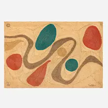 Alexander Calder, Turquoise tapestry, 1975, hand-woven maguey fiber