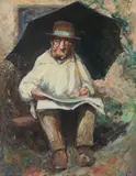Harry Fidler, Artist in Smock