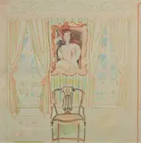 Osbert Lancaster, Interior with royal portrait