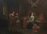 Hendrick Govaerts, Elegant figures in an interior