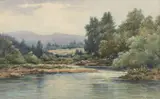 Aberdeenshire River by John Mitchell, sold Sep 2018