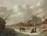 Hendrick Willem Schweickhardt, Dutch Winter Scene