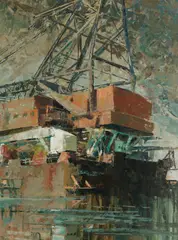 Geoff Price, Pipe-laying barge, Simonstown, South Africa