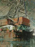 Geoff Price, Pipe-laying barge, Simonstown, South Africa