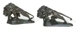 pair of 20th century large bronze lions by Antoine-Louis Barye, bronze, sold Sep 2018
