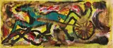 Antonius Hoeckelmann, o.T. (Großer Sulky), 1998, Acryl auf Nessel. Doubliert auf Leinwand