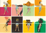 Allen Jones, Life Class, 1968, 16 Farblithografien auf Papier in originalem Leinenschuber mit Klarsichtfolien