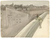 Karl Hubbuch, Blick auf Marseille