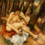 Willy Jaeckel, Akt im Wald