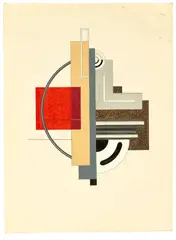 Félix Del Marle, Ohne Titel, Um 1948, Gouache und Tuschfeder über Bleistift auf Papier