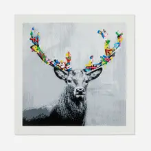The Stag by Martin Whatson, 2020, screenprint in colors, sold Sep 2025