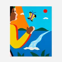 James Ulmer, My Friend, 2022, acrylic on canvas