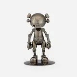 Hajime Sorayama X Kaws, No Future Companion (Black Chrome), black chrome-plated metal