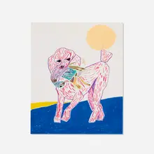 Untitled by Susumu Kamijo, 2017, oil stick and pastel on paper, sold Sep 2025