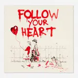 Thierry Guetta, I'm Yours - Follow Your Heart (Red), 2022, screenprint in colors