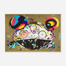 Takashi Murakami, Tan Tan Bo, 2016, screenprint in colors with gold leaf